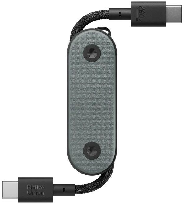 Кабель Native Union Pocket Cable USB-C to USB-C Slate Green